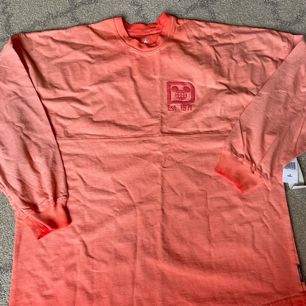 NWT Dip dyed coral Walt Disney World Spirit Jersey sz small